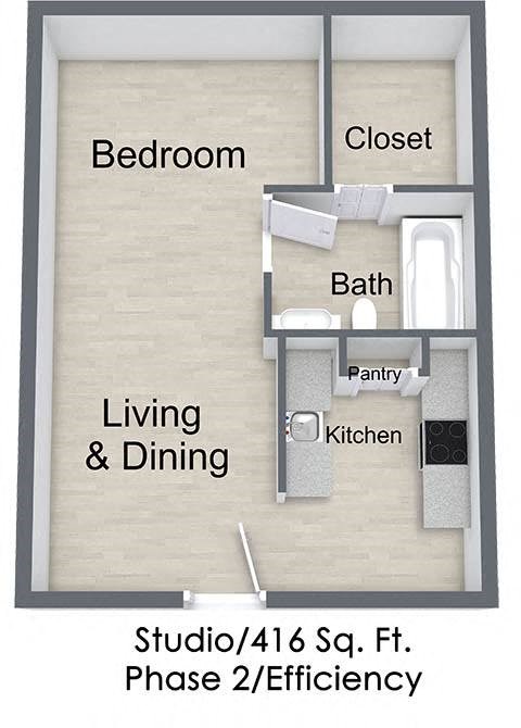 Silver Gardens_Studio Floor Plan